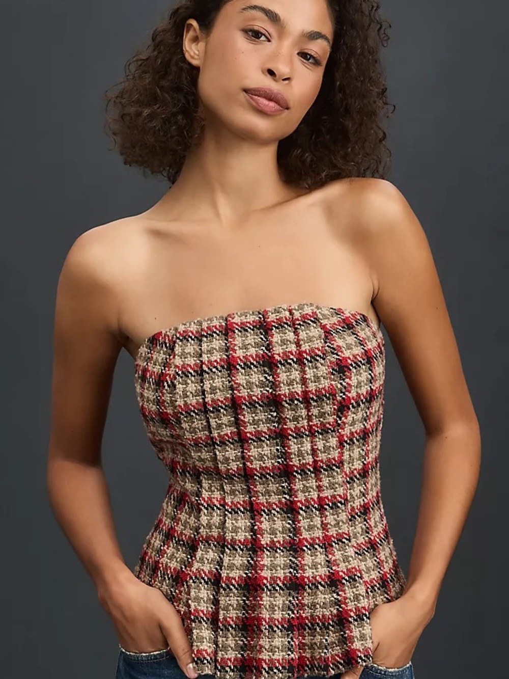 Anthropologie Mare Mare Plaid Top Lg $128